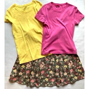 Christopher & Banks Size 10 Floral Skirt & 2 Tops - Gap & Sonoma - Pre-Owned